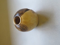 Hollow pot in chestnut by Ted Hogben